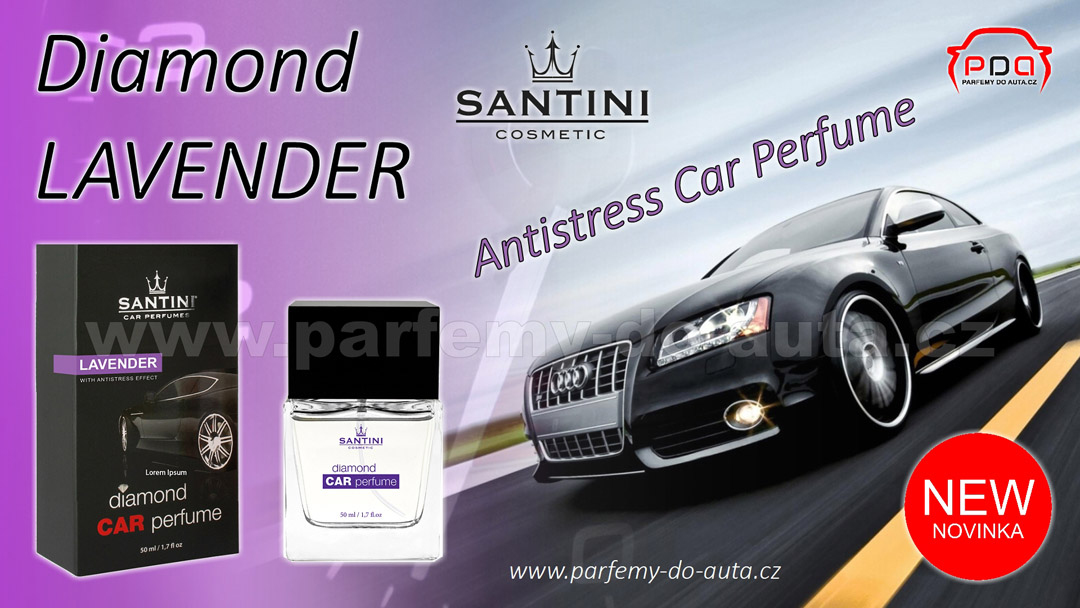 Santini Diamond Lavender Antistress Parfémy do auta 1080